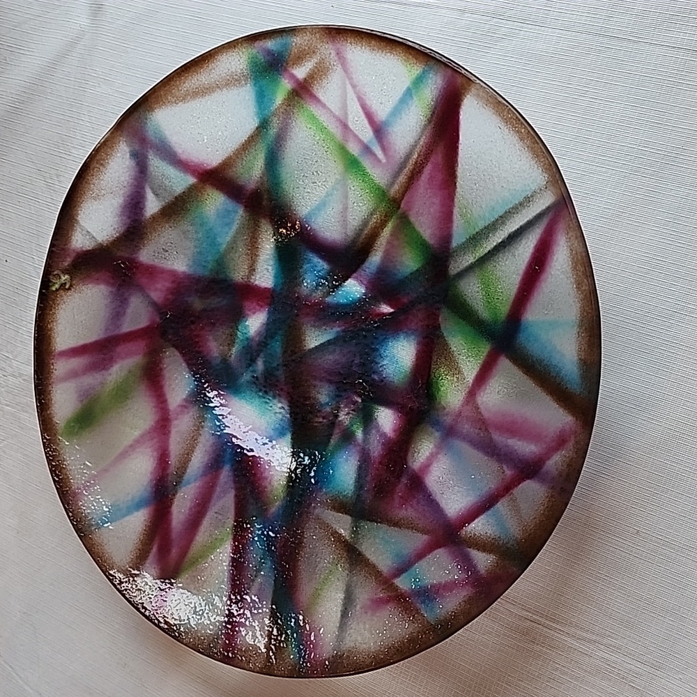 1980s Art Glass Charger